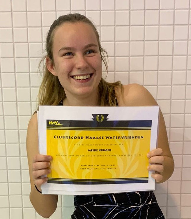 Gefeliciteerd met je welverdiende clubrecords Meike