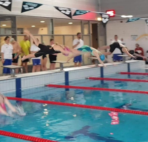 Isabelle hoog in de lucht