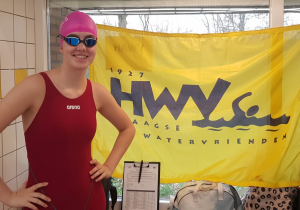 Isabelle bij de WVNL Zwemkampioenschappen in Almere