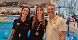 Isabelle met trotse ouders Gerdien & Ronald op de NZK 1 in Tilburg (9 feb 2025)